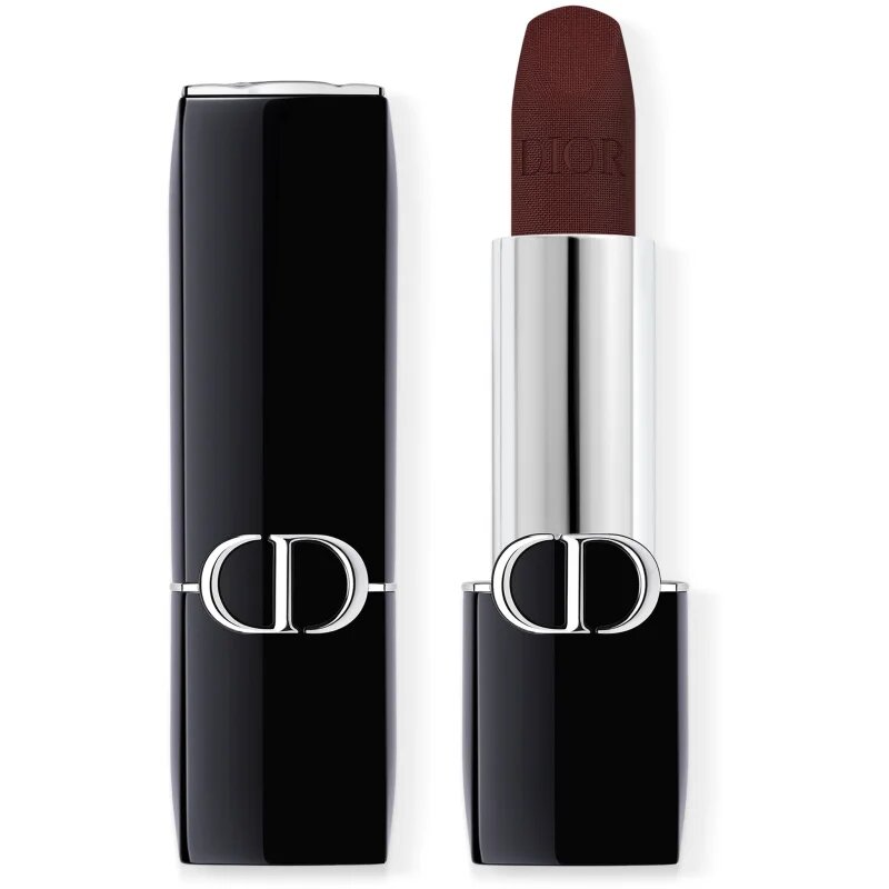 DIOR Rouge Balm vlažilni balzam za ustnice polnilni odtenek 001 midnight 3.2 g