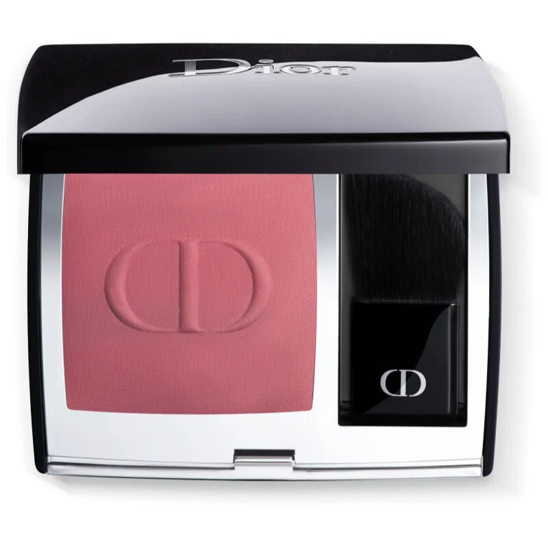 DIOR Rouge Blush kompaktno rdečilo s čopičem in ogledalom odtenek 962 Poison (Matte) 6 g