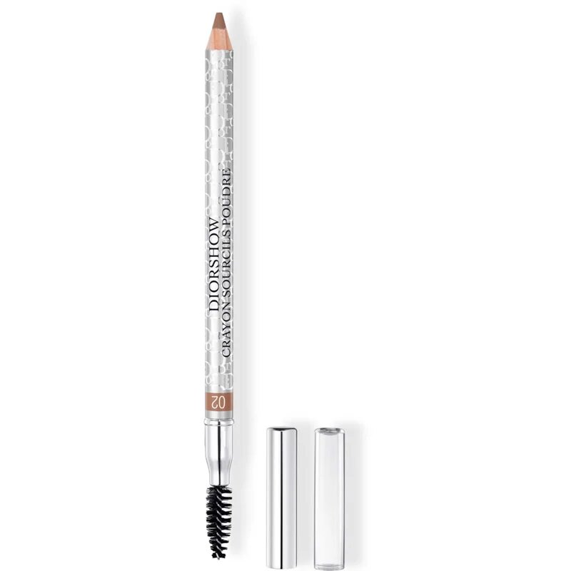 DIOR show Crayon Sourcils Poudre vodoodporen svinčnik za obrvi odtenek 02 Chestnut 1.19 g