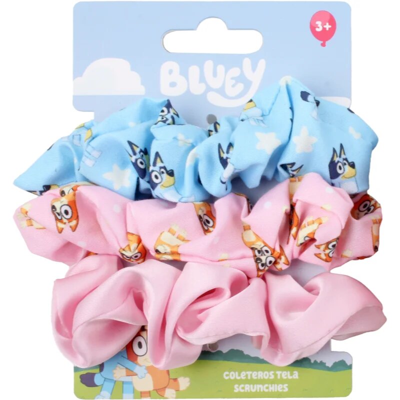 Disney Bluey Scrunchies satenasta elastika za otroke 3y+ 3 kos