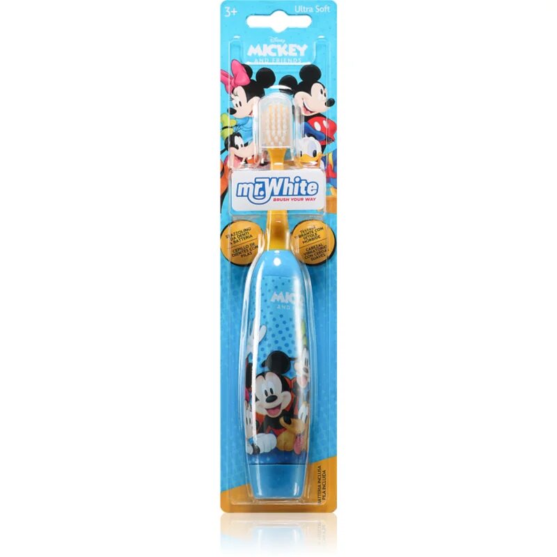 Disney Mickey&Friends mr.White baterijska zobna ščetka ultra soft za otroke 3+ 1 kos