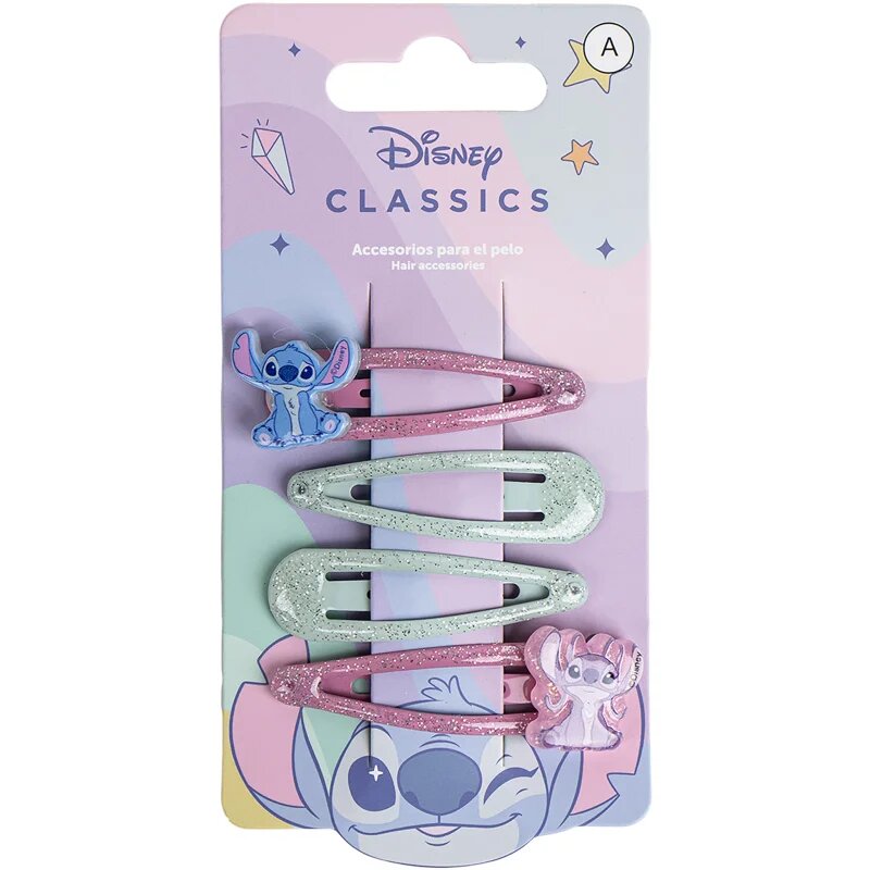 Disney Stitch Hair Accessories sponke za lase za otroke 4 kos