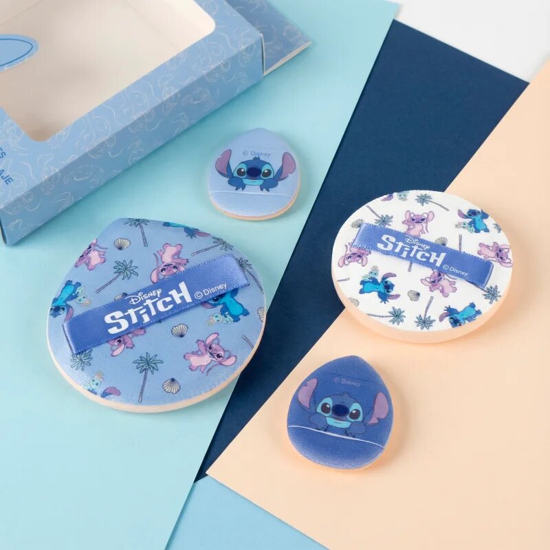 Disney Stitch Make-up Powder Puffs set gobic za tekoči puder 4 kos