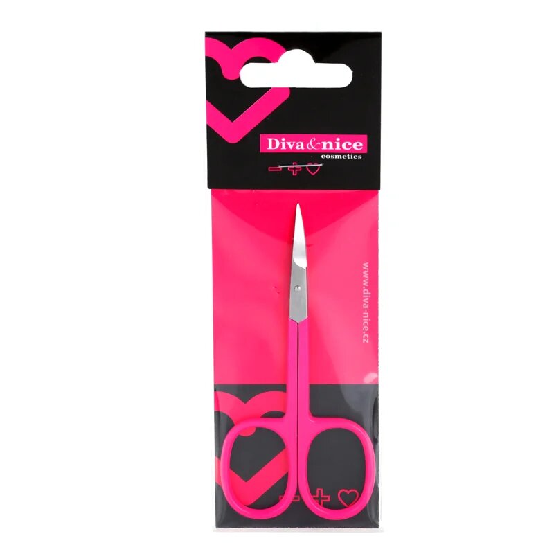 Diva & Nice Cosmetics Accessories Nails škarje za nohte Pink 1 kos