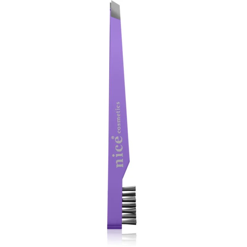 Diva & Nice Cosmetics Accessories pinceta poševna s krtačko Purple 1 kos