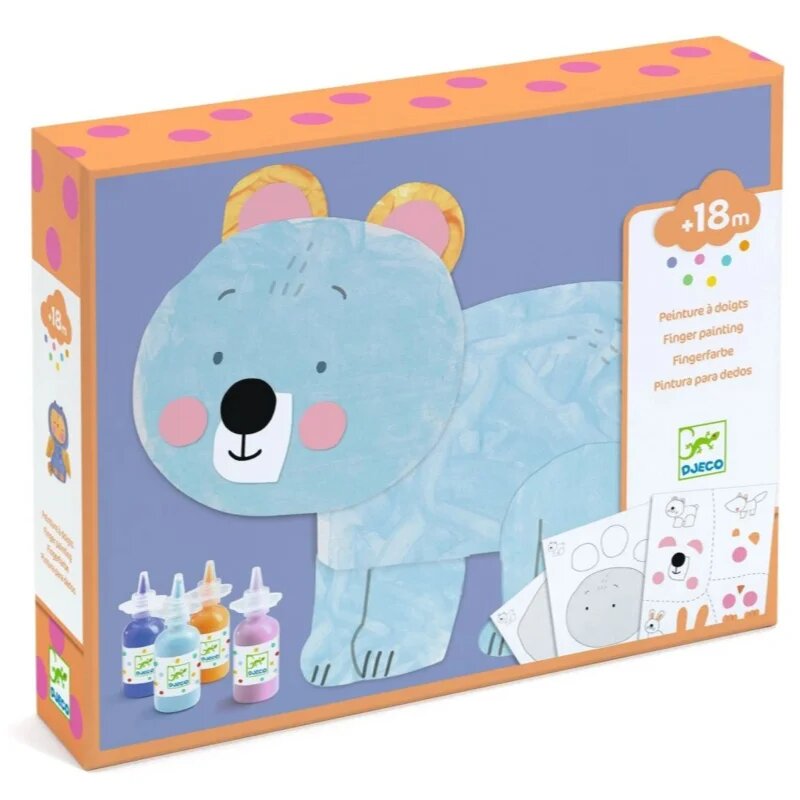 DJECO Finger Painting slikanje s prsti 18m+ 1 kos