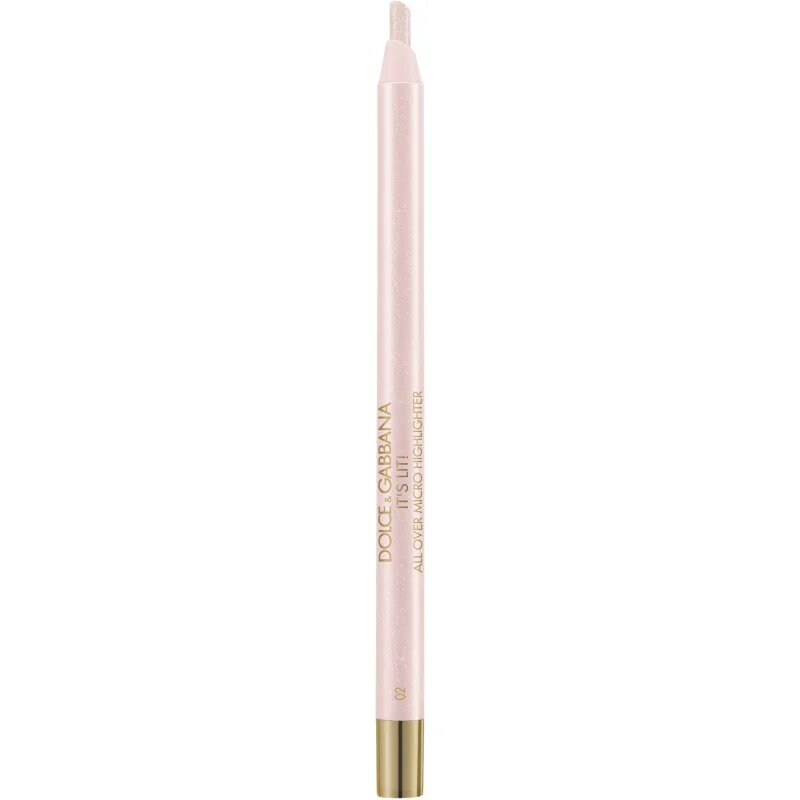 Dolce&Gabbana Bold It's Lit! trdi kremasti osvetljevalec v svinčniku odtenek 02 Galactic Glimmer - Pink-Lilac Pearlescent Multichrome 0.35 g