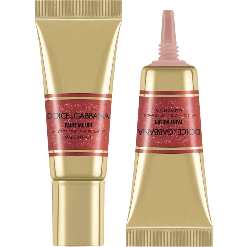 Dolce&Gabbana Bold Paint Me Up! večnamensko ličilo za oči ustnice in obraz odtenek 03 Red Sketch - Metallic Brick Red 5 ml