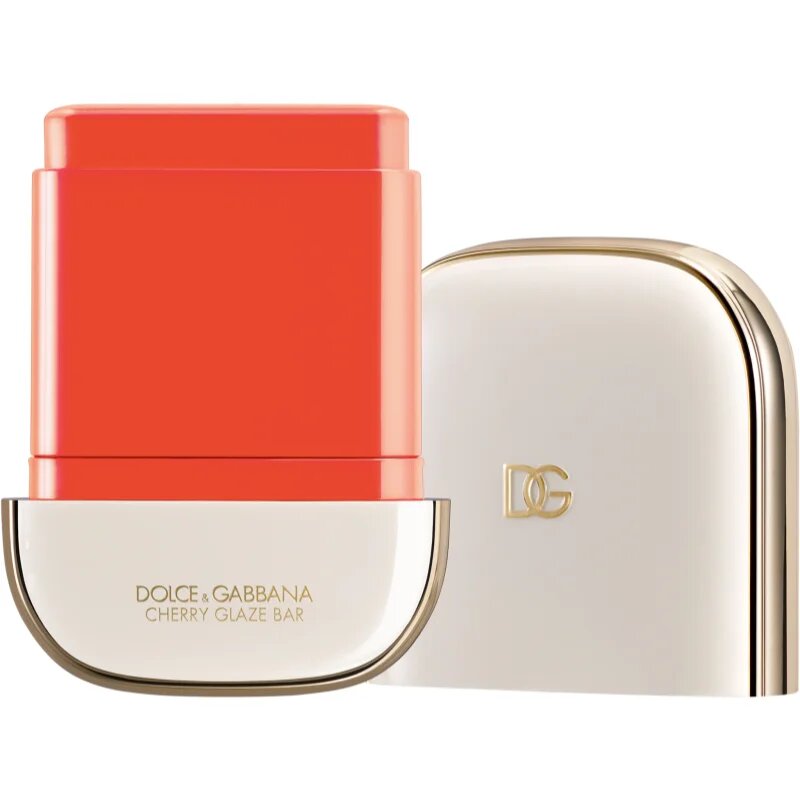 Dolce&Gabbana Cherry Glaze Bar trdo kremasto rdečilo v paličici odtenek 03 Cheeky Coral - Pop Orange 11 g