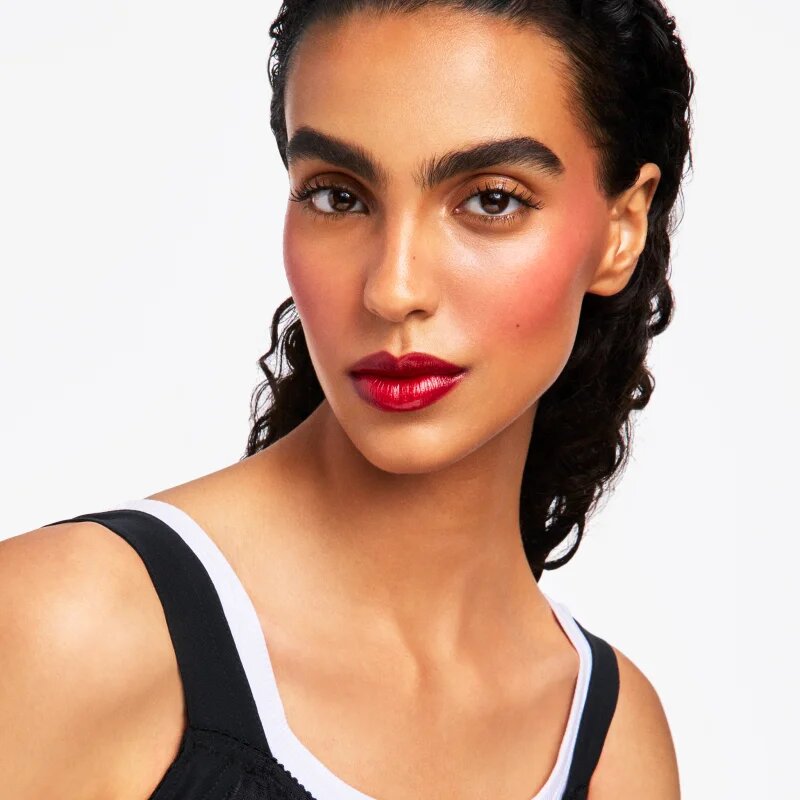 Dolce&Gabbana Cherry Glaze Bar trdo kremasto rdečilo v paličici odtenek 03 Cheeky Coral - Pop Orange 11 g