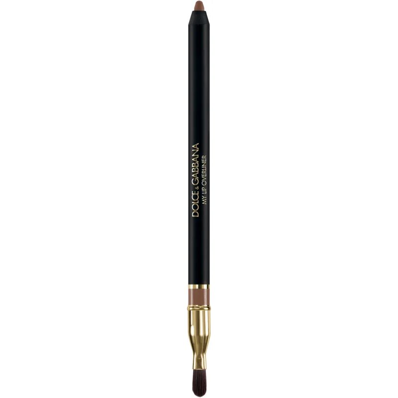 Dolce&Gabbana Classic My Lip Overliner svinčnik za ustnice s čopičem odtenek 04 My Caramel Brown - Light Neutral Brown 1.2 g