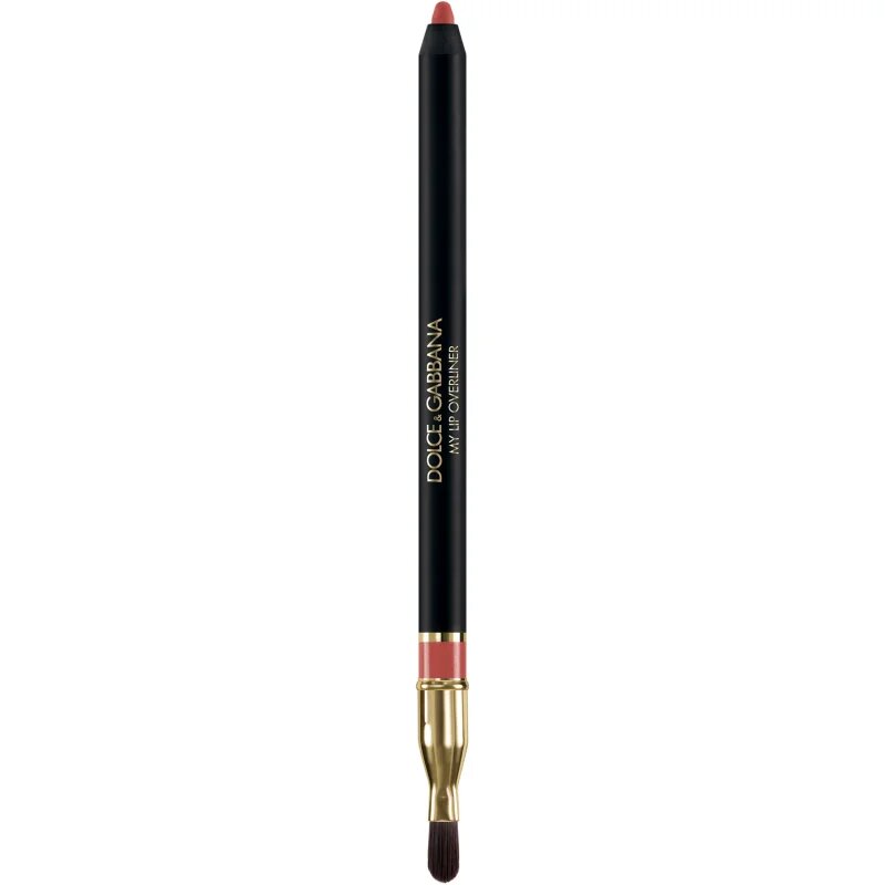 Dolce&Gabbana Classic My Lip Overliner svinčnik za ustnice s čopičem odtenek 10 My Pinky Coral - Pink Muted Coral 1.2 g