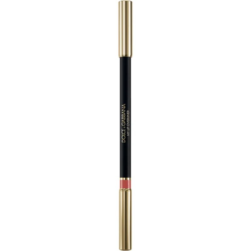 Dolce&Gabbana Classic My Lip Overliner svinčnik za ustnice s čopičem odtenek 10 My Pinky Coral - Pink Muted Coral 1.2 g