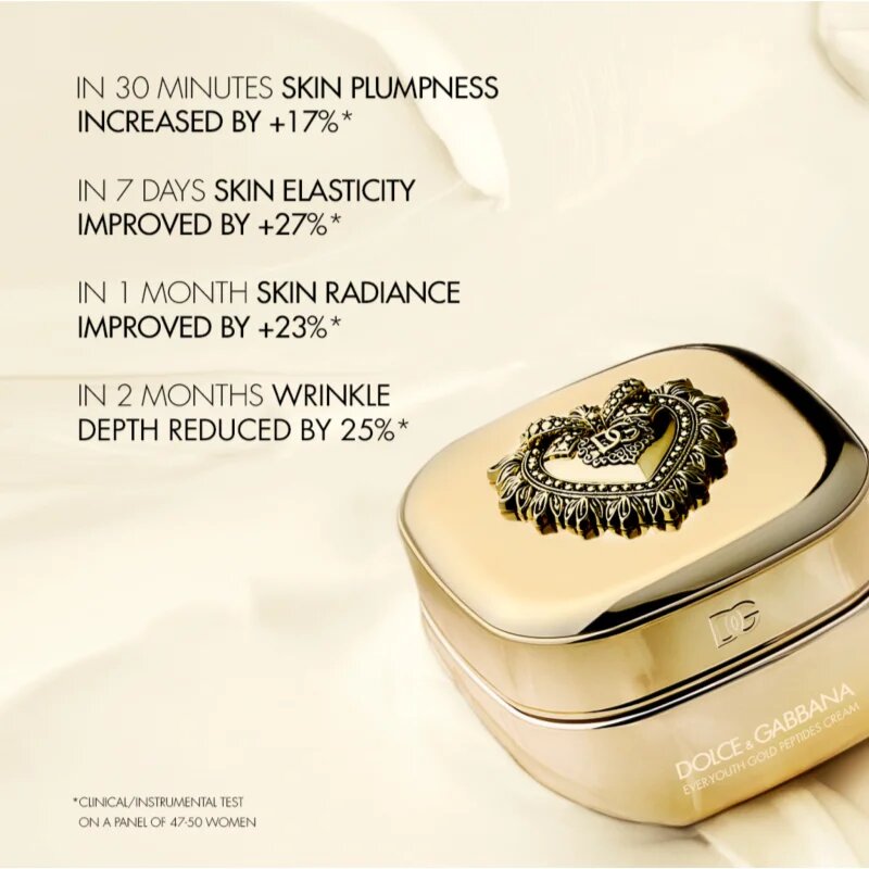 Dolce&Gabbana Ever-Youth Gold Peptides Cream krema za učvrstitev obraza 50 ml