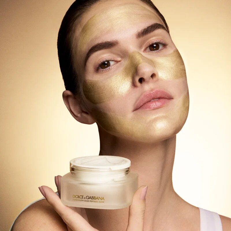 Dolce&Gabbana Ever-Youth Gold Peptides Mask gladilna maska za obraz 50 ml
