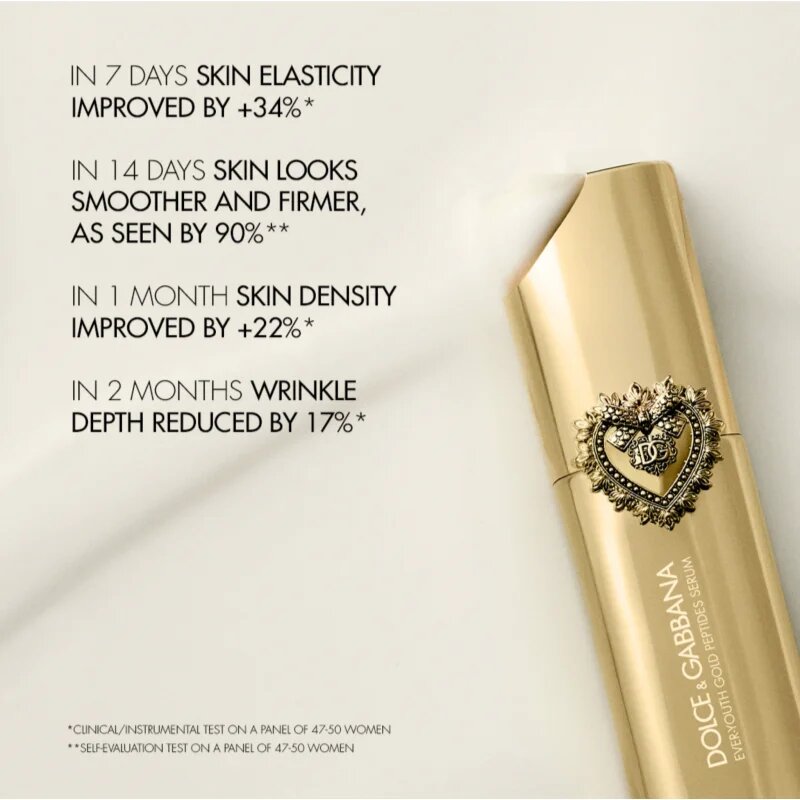 Dolce&Gabbana Ever-Youth Gold Peptides Serum pomlajevalni serum za učvrstitev obraza 30 ml