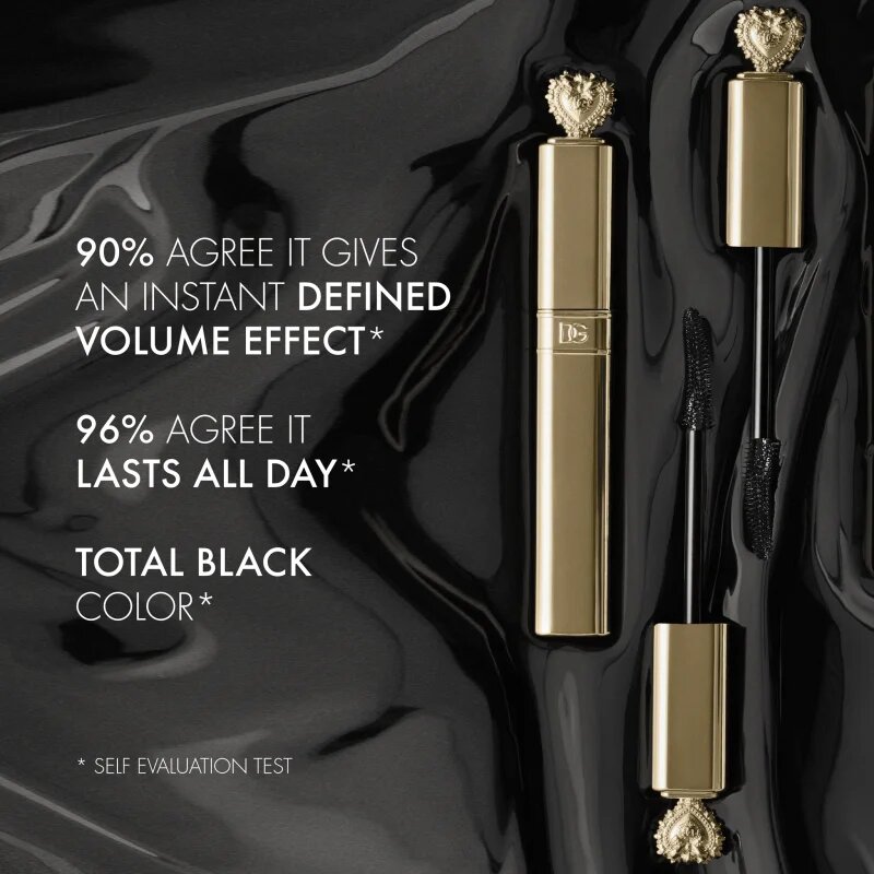 Dolce&Gabbana Flawless Everfull Hi-Definition Mascara maskara za volumen in podaljšanje trepalnic odtenek 01 Total Black - True Jet Black 8 ml