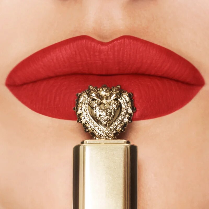 Dolce&Gabbana Flawless Everkiss Liquid Lip Mini mat tekoča šminka odtenek 405 Devotion - Perfect Vibrant Red 3 ml