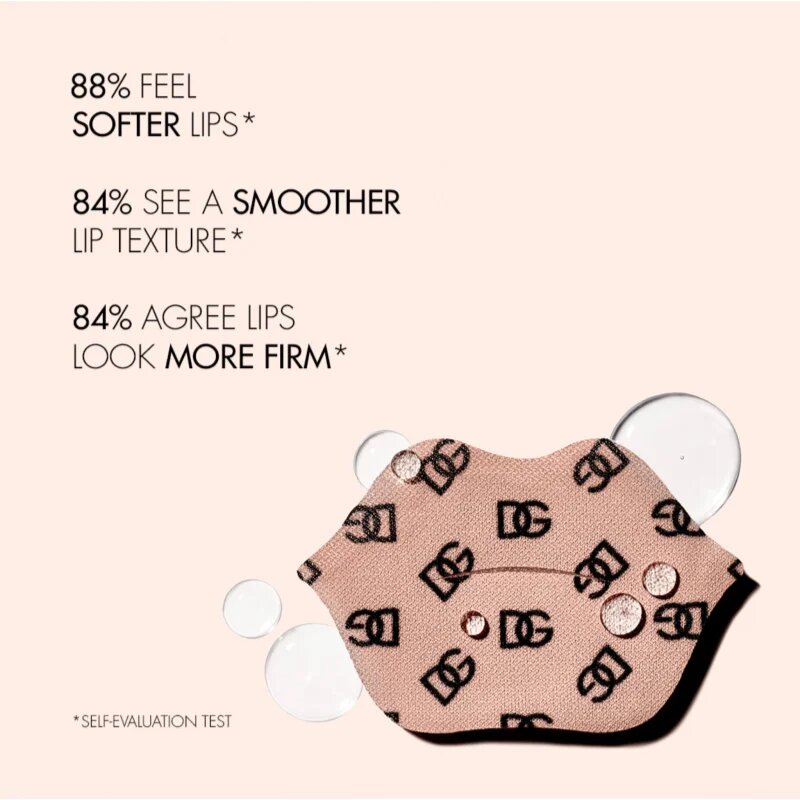 Dolce&Gabbana Fresh Skin Nouri-Kiss Petal Lip Patches hidrogelna maska ​​za ustnice s hranilnim učinkom 5x2.1 g