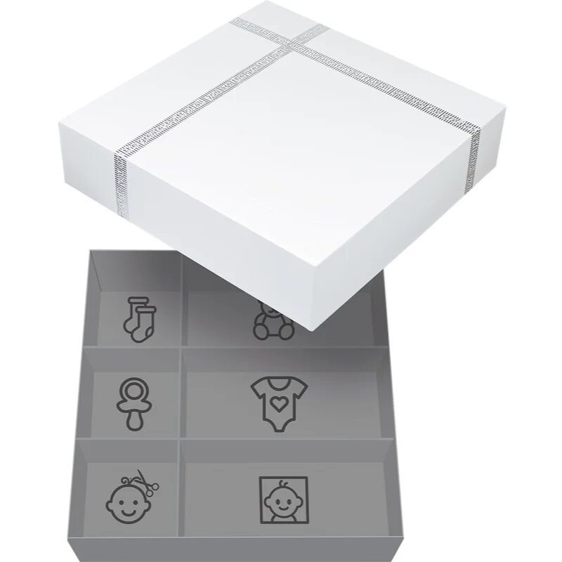 Dooky Luxury Memory Box Triple Frame Printset set za odtis dojenčkovih dlani in stopal 1 kos