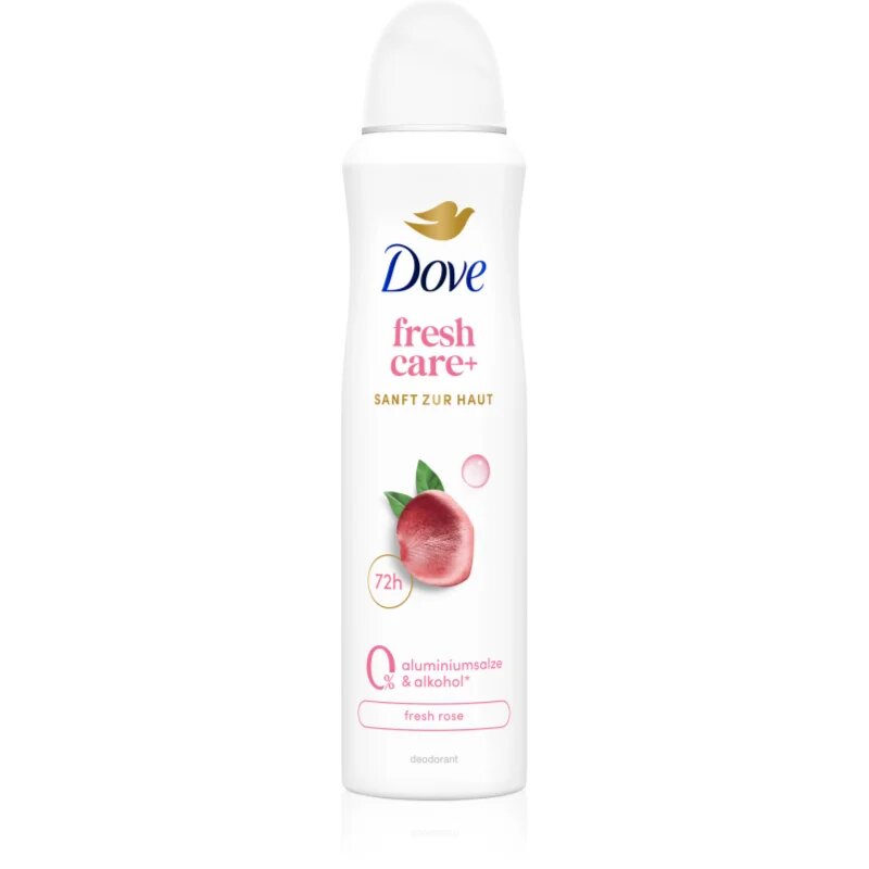 Dove 0% ALU Fresh Rose antiperspirant v pršilu brez aluminija 150 ml