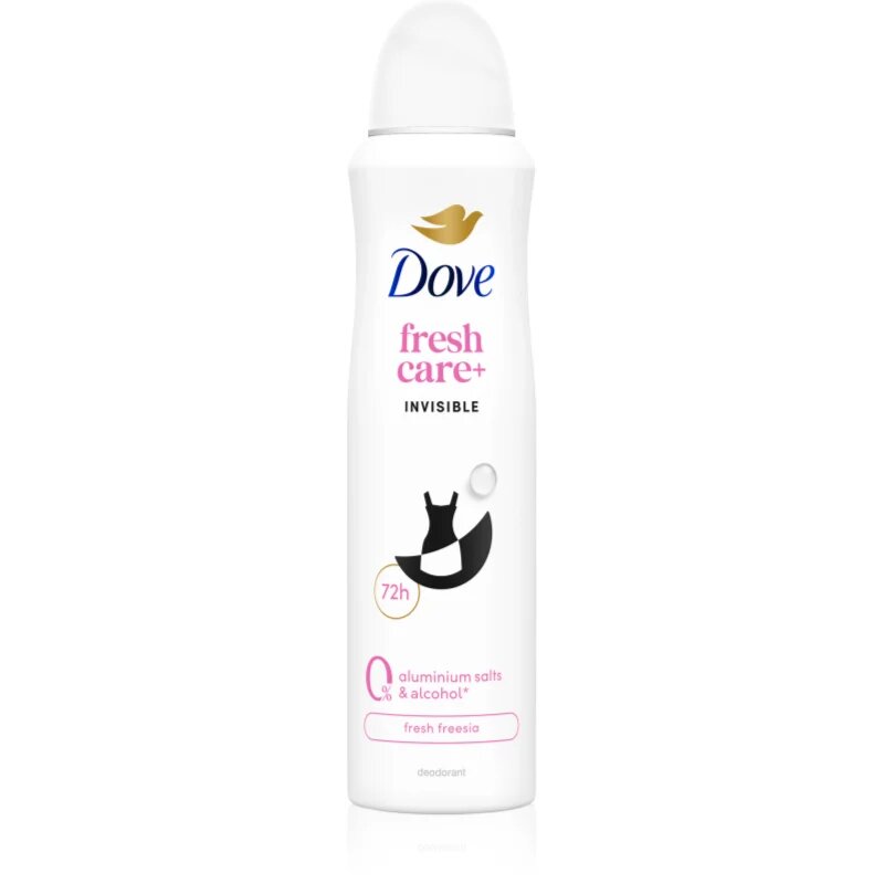 Dove 0% ALU Invisible Care antiperspirant v pršilu brez aluminija 150 ml