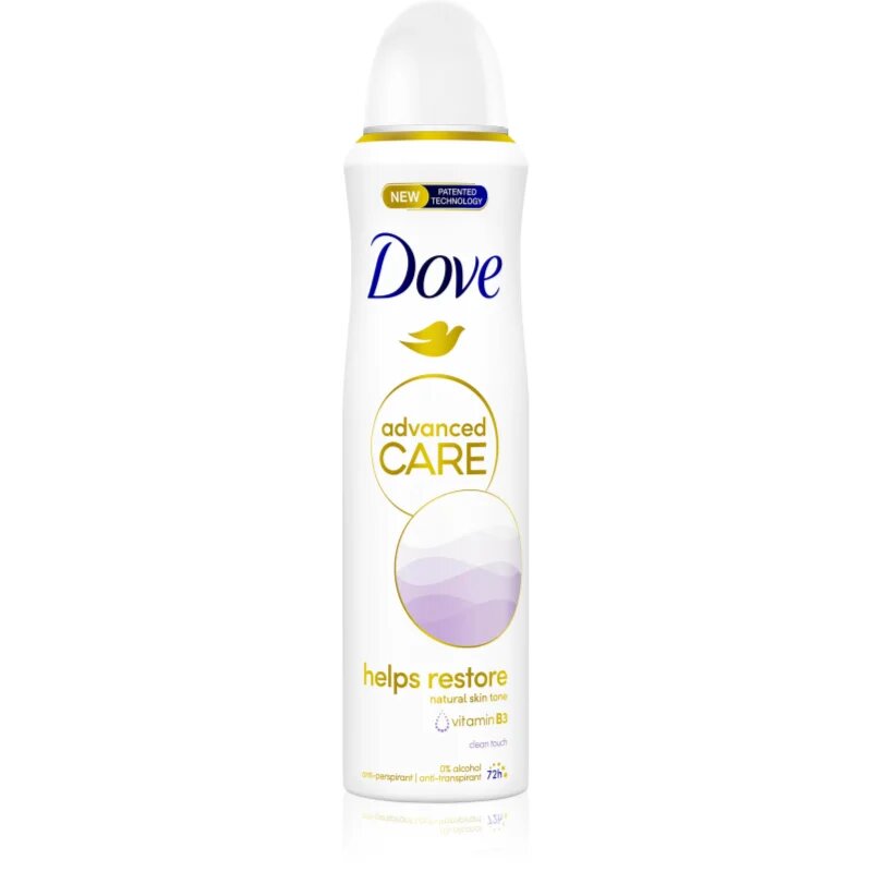Dove Advanced Care Clean Touch antiperspirant pršilo Clean Touch 150 ml