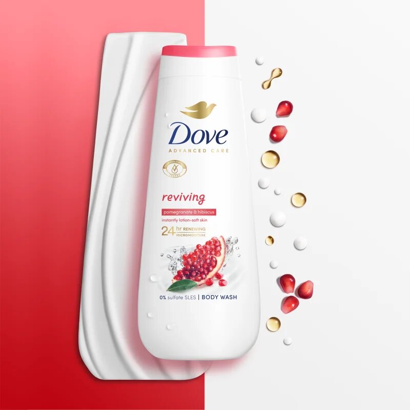 Dove Advanced Care Reviving vlažilen gel za prhanje 225 ml