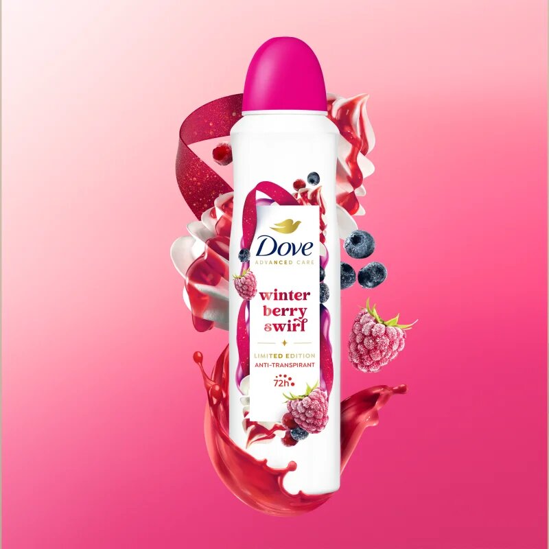 Dove Advanced Care Winter Berry antiperspirant pršilo limitirana edicija 150 ml