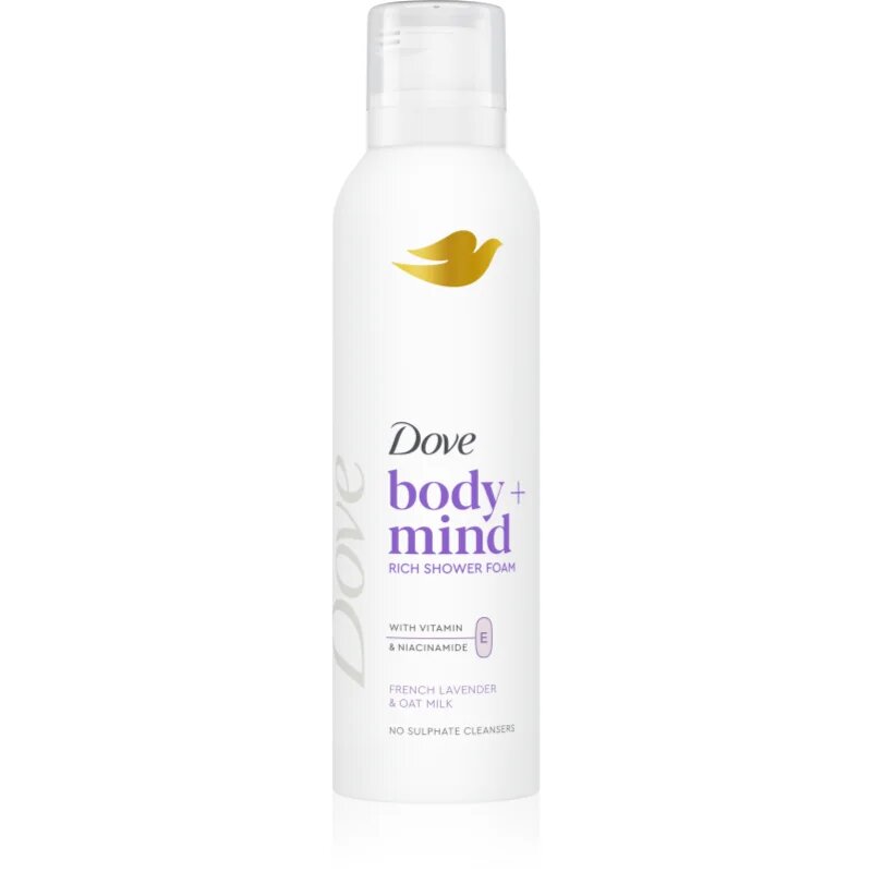 Dove Body+Mind French Lavender & Oat Milk pena za prhanje 200 ml