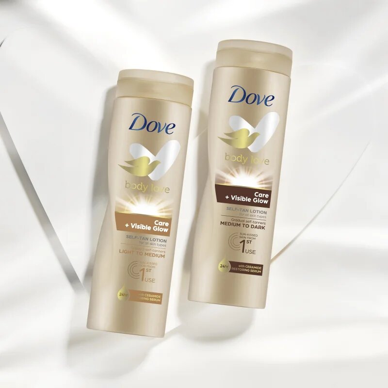 Dove Care & Visible Glow samoporjavitveni losjon odtenek Fair 250 ml