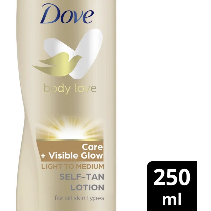 Dove Care & Visible Glow samoporjavitveni losjon odtenek Fair 250 ml