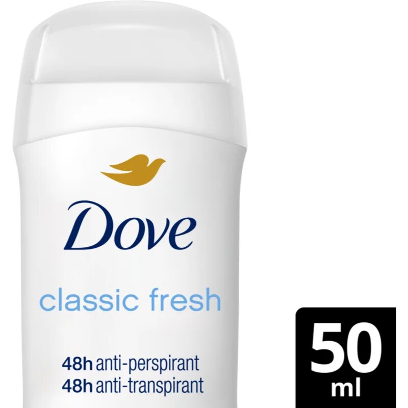 Dove Classic Fresh trdi antiperspirant 50 ml