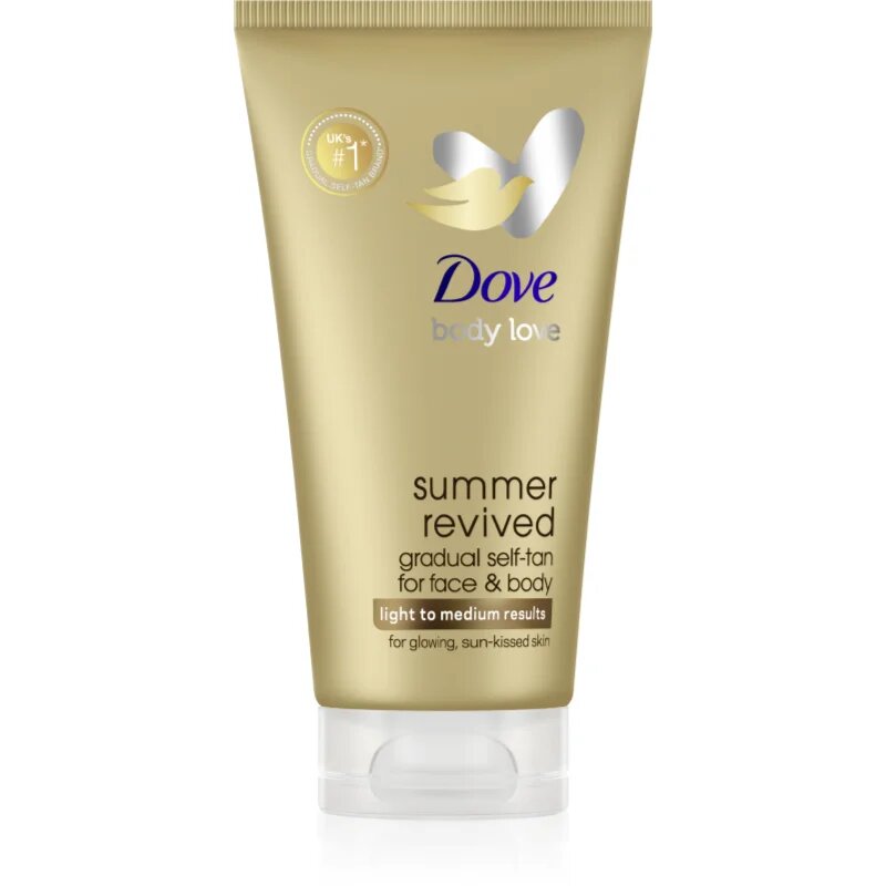 Dove DermaSpa Summer Revived samoporjavitveni losjon za obraz in telo odtenek Fair 75 ml