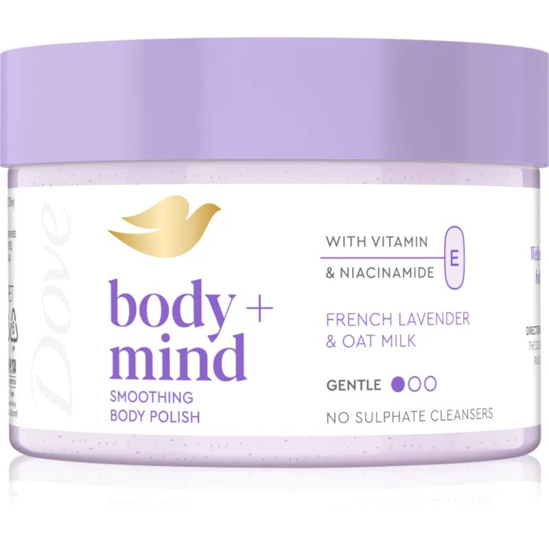 Dove French Lavender & Oat Milk piling za telo 295 ml