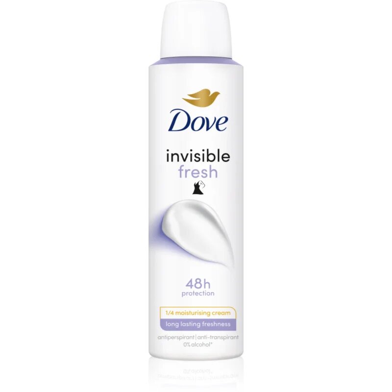 Dove Invisible Fresh antiperspirant v pršilu proti belim madežem 150 ml