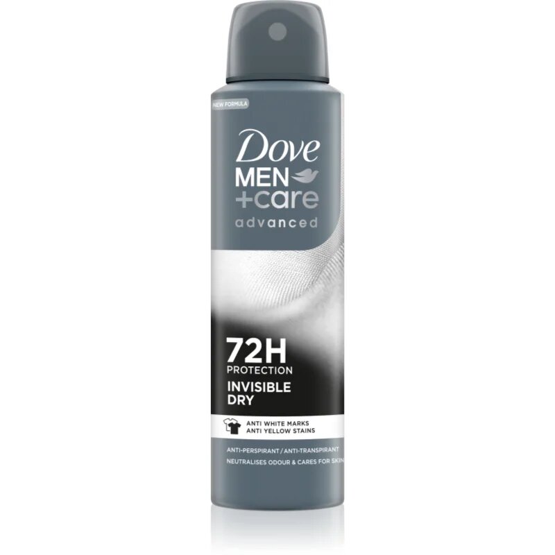 Dove Men+Care Advanced Invisible Dry antiperspirant proti belim in rumenim madežem Invisibile Dry 150 ml
