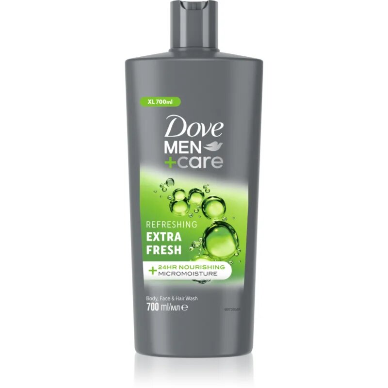Dove Men+Care Extra Fresh gel za prhanje za telo in obraz 700 ml