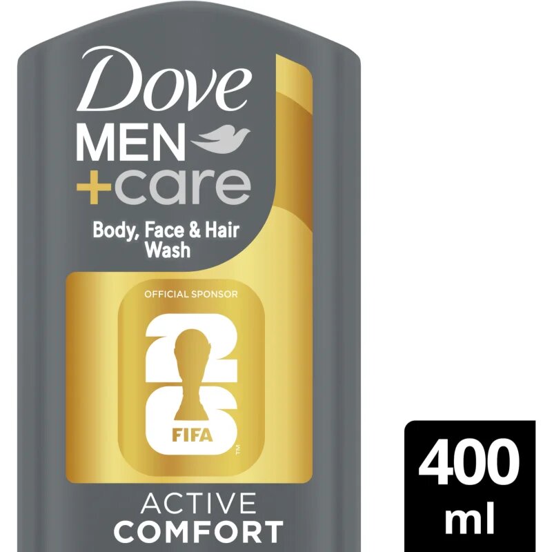 Dove Men+Care FIFA Active Comfort gel za prhanje 400 ml