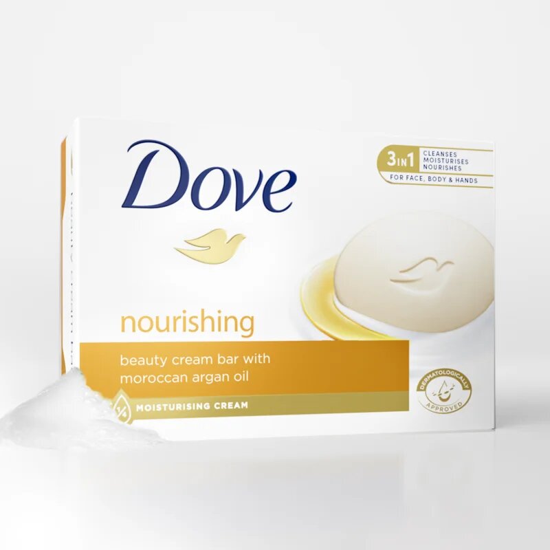 Dove Nourishing Argan kremasta tableta za umivanje 4x90 g
