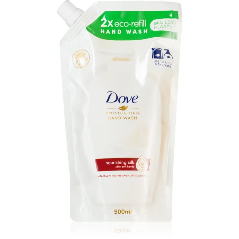 Dove Nourishing Silk tekoče milo nadomestno polnilo 500 ml