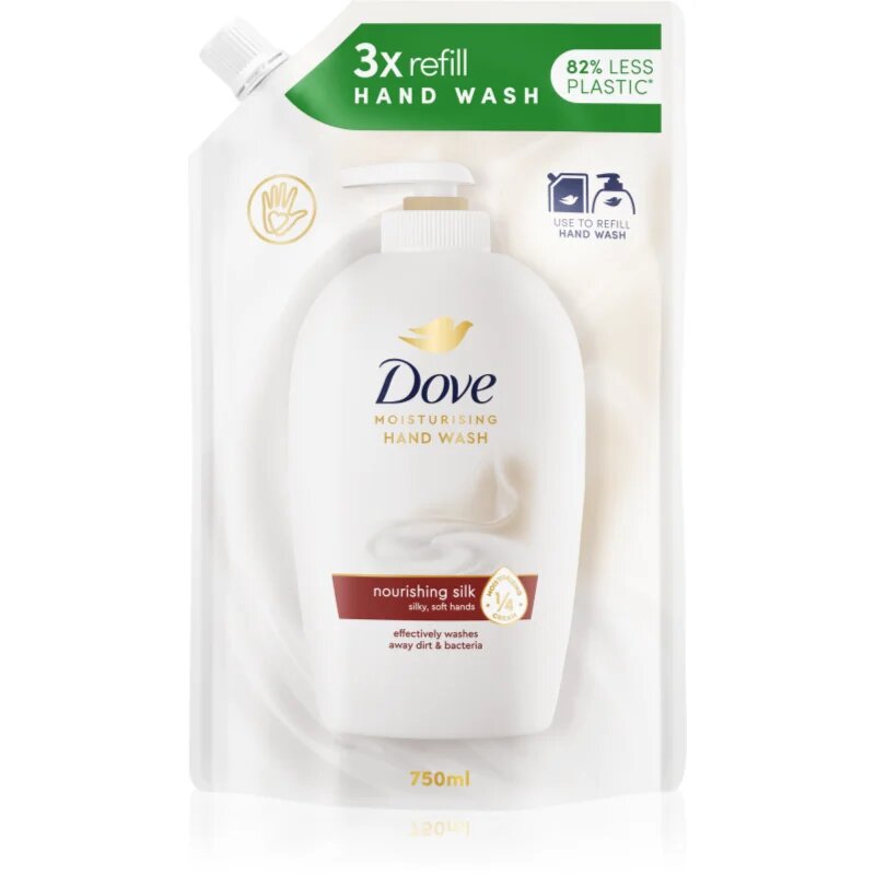 Dove Nourishing Silk tekoče milo nadomestno polnilo 750 ml