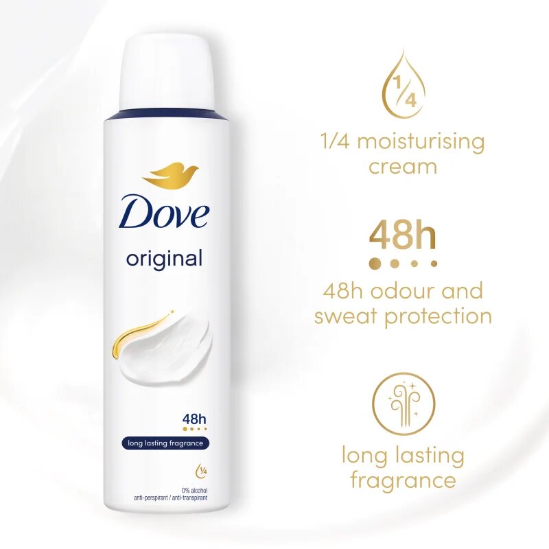 Dove Original antiperspirant pršilo 200 ml