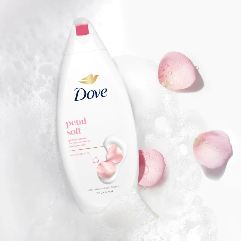 Dove Petal Soft hranilni gel za prhanje 250 ml