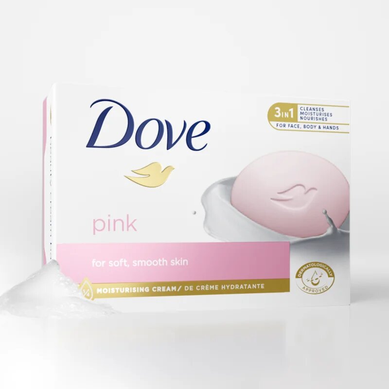 Dove Pink kremasta tableta za umivanje 90 g
