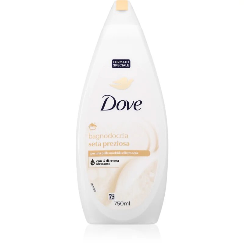 Dove Precious Silk Shower Gel gel za prhanje za nežno in gladko kožo 750 ml