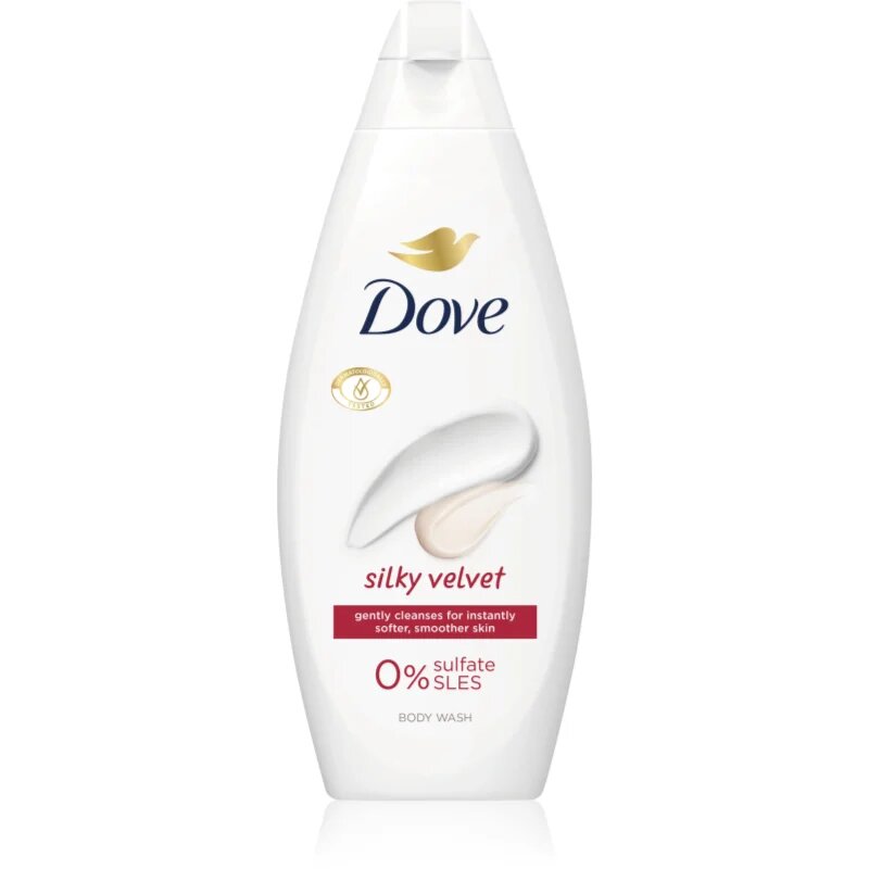 Dove Silky Velvet hranilni gel za prhanje 250 ml