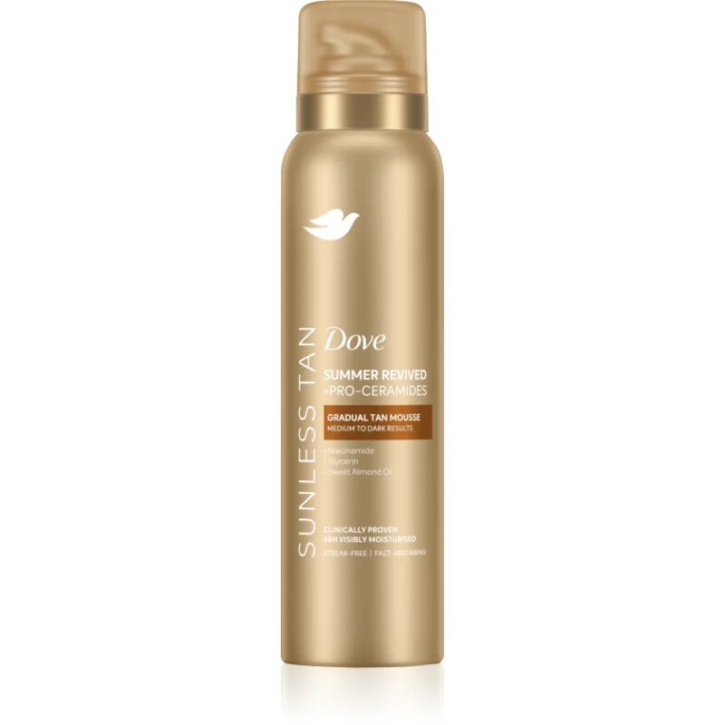 Dove Sunless Tan samoporjavitvena pena odtenek Medium to Dark 150 ml