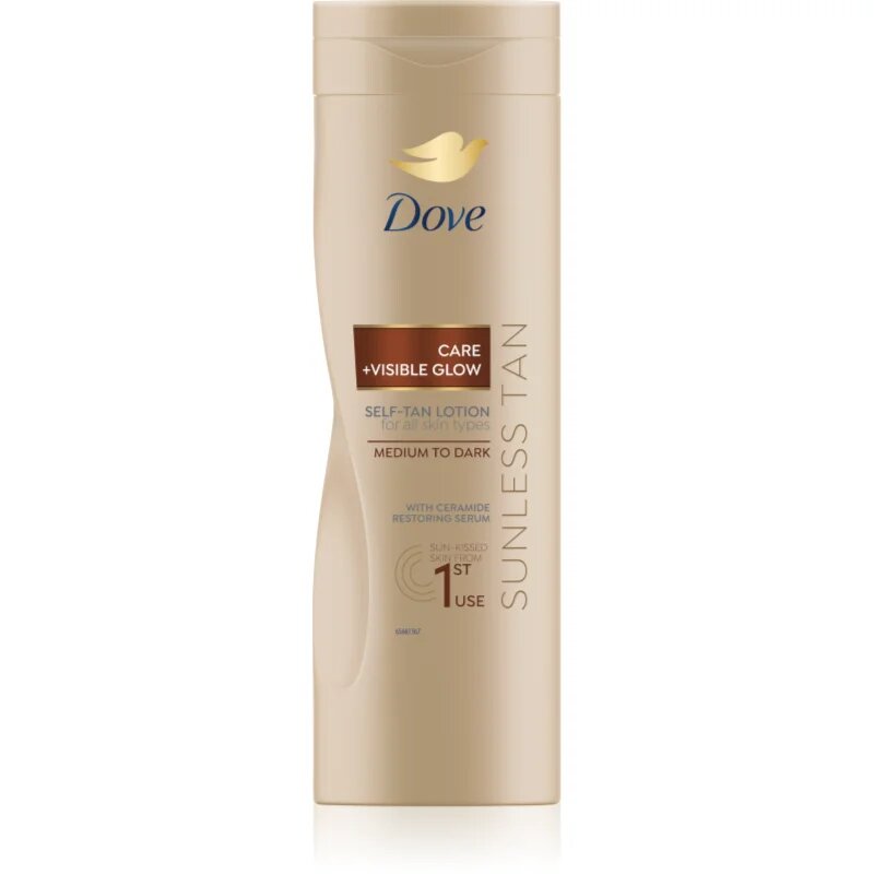 Dove Sunless Tan samoporjavitveni losjon odtenek Dark 400 ml