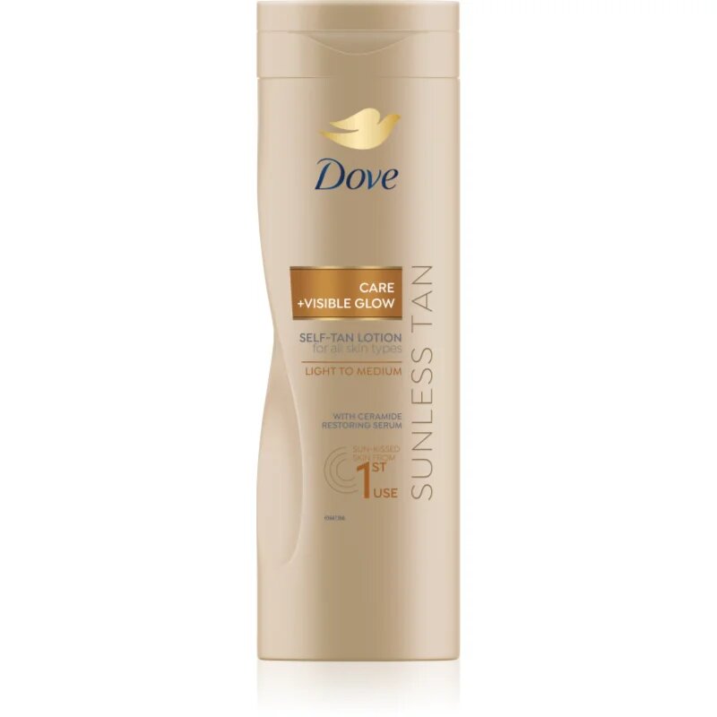 Dove Sunless Tan samoporjavitveni losjon odtenek Fair 400 ml